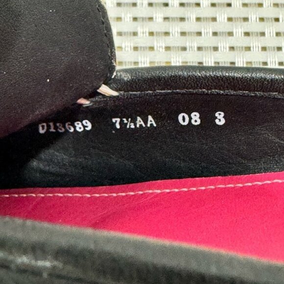 Cole Haan Womens 7.5 Black Pebbled Cut Out Leather Mules Slip On Driving Shoe - Picture 7 of 11